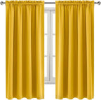 DWCN Blackout Curtains Room Darkening Thermal Insulated Bedroom Curtains Window - Image 9