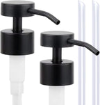 Stainless Steel Soap Dispenser Pump Head Replacement 2 Pack, 28/400 Threads by LUNESTELLA