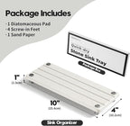 Quick Dry Bathroom Tray & Kitchen Sink Organizer, Water Absorbing Countertop - Image 6