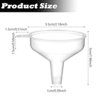 4PCS Mini Plastic Funnel, 5.5cm/2.17Inch Funnels - Image 2
