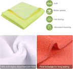 SINLAND 5 Color Assorted Microfiber Dish Cloth Towels Best Kitchen Cloths - Image 4