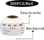 STARLIBOO Removable Freezer Labels, 1x3 Inch, Waterproof Oil Resistant Easy - Image 3