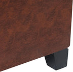 Adeco Faux Leather Storage Ottoman Bench - Image 8