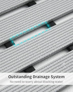 PADOOR Shower-Mat Non Slip, Heavy Duty Bathtub-Mat Curlable Quick Drain Sturdy - Image 3