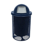 COATEDOUTDOORFURNITURE RDT-TXTDBL Heavy Duty 32 Gallon Round Trash Receptacle by CoatedOutdoorFurniture