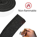 2 Rolls 2 Inch W 1/2 Inch T Weather Stripping Air Conditioner Open Cell Foam - Image 3