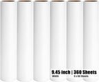 6 Pack 9.45 inch Lint Roller Refill Extra Sticky 9.4-9.5 inch Wide Large Lint by MINGRACE