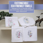 Flour Sack Towels| Tea Towel for Crafts| Kitchen Dish Cotton Blank Towel for - Image 6