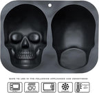 JETKONG Extra Large Silicone Skull Cake Mold Haunted Skull Baking Cake Pan - Image 4