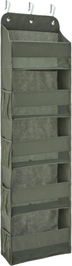 Amazon Basics 5 Tier Over the Door Organizer, 6.4 x 54.5 x 14.9 in, Dark Grey by AmazonBasics