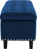 Ottoman with Storage, Storage Ottoman Bench with Button-Tufted, Upholstered End - Image 7