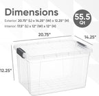 Superio Clear Storage Boxes - Image 2