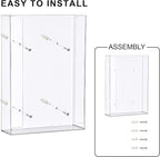 Amazing Abby Acrylic Glove Box Holder, Wall-Mounted Glove Dispenser, Floating - Image 6