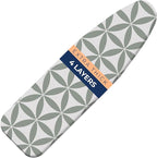 Ironing Board Cover and Pad Extra Thick Heavy Duty Padded 4 Layers Non Stick by happhom