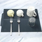 Silicone Dish Draining Mat, Eco Friendly Dish Drying Mat Kitchen Counter - Image 3