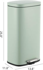 happimess HPM1011H Curtis 8-Gallon Step-Open Trash Can, Fingerprint Resistant - Image 5