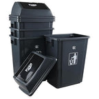 4 Packs 18 Gallon Large Commercial Trash Can, Kitchen Waste Bin - Image 6