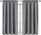 DWCN Grey Room Darkening Blackout Curtains - Image 9