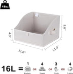 WUIKE Closet Storage Bins, Large Trapezoid Storage Boxes - Image 2