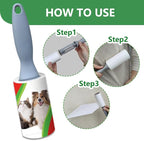 Pet Hair Lint Rollers, 3 Pack, 90 Sheets Each– Reusable Sticky Roller - Image 5