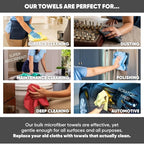16" x 16" All Purpose Microfiber Towels - Image 6