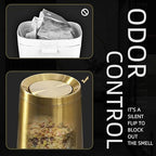 10 L/3 Gallen, Brushed Stainless Steel Garbage Can - Image 7