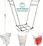 Trash Bag Holder Stand 45 Gallon Outdoor Leaf Bag Stand - Image 4