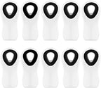 10 Pack Magnetic Chip Clips, Bag Clips, Food Clip, Plastic White Snack Clip by WUDIME