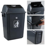 4 Packs 18 Gallon Large Commercial Trash Can, Kitchen Waste Bin - Image 3
