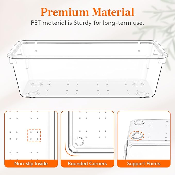 Lifewit 12 Pcs Large Bathroom Drawer Organizers, 3 Sizes Clear Plastic Storage - Image 4