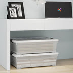 52 Quart Large Plastic Underbed Latching Storage Box, 3 Packs - Image 5