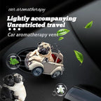 8PCS cute Pug acrylic car vent diffuser, 2D prank Havana cigar car diffuser - Image 7