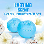 4 Pack Baking Soda Deodorizers, Fresh Scent Shoe Deodorizer Balls, Air Freshener - Image 3