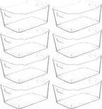 Clear Extra Large Plastic Storage Bins, Pantry Organizers and Storage by CONTROLKITCHEN