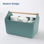 BLUE GINKGO Large Storage Basket – Plastic Caddy - Image 7