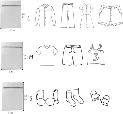 10 Pcs Lingerie Bags for Washing Delicates Mesh Laundry Bags for Washing - Image 2