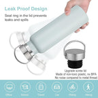 Neihepal Fog Stainless Steel Water Bottles, 20 Ounce Vacuum Insulated Double - Image 4