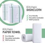Dish Towels Set Size 15x25 Inch, 100% Cotton Soft & Absorbent Linen Kitchen - Image 2