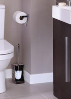 Dahlia Brown Toilet Brush with Holder Set - Image 2