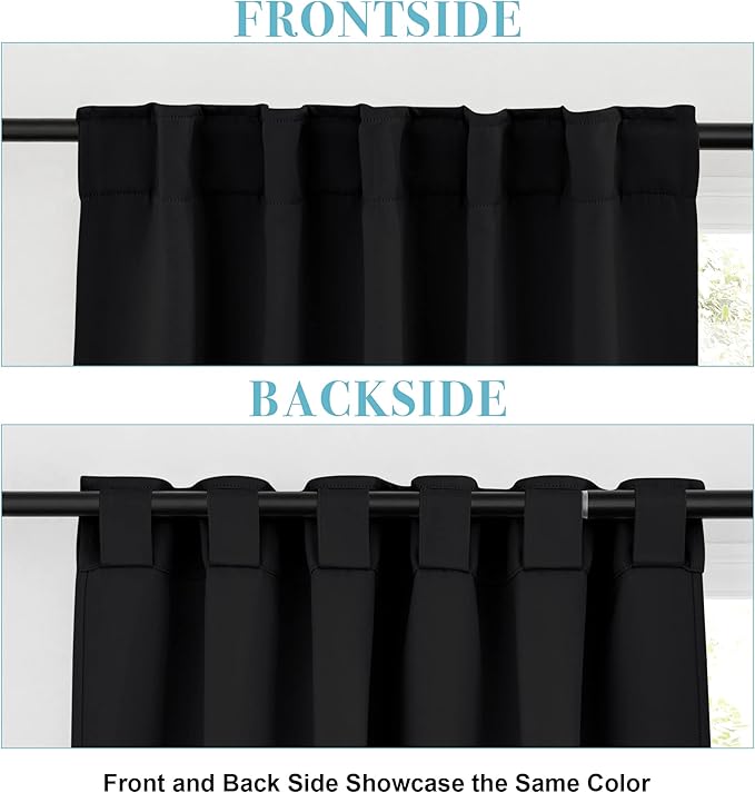 RYB HOME Bathroom Curtains Blackout - Image 3