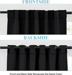 RYB HOME Blackout Curtains for Living Room, Back Tab & Rod Pocket Top - Image 2