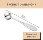 2PCS 1tsp Single Measuring Spoon, Stainless Steel Individual Teaspoon, Metal - Image 2