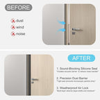 Heavy-Duty 20 ft x 2 in Weather Stripping, Door Draft Stopper Silicone Seal - Image 4