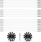 25 Feet Stove Pipe Clean Brush Extension Rods Flexible Fireplace Chimney Brush by Copgge