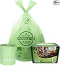 1.6 Gallon Compostable Trash Bags Drawstring, Heavy Duty Extra Thick 0.6 Mil by Lokingrise