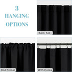 RYB HOME Short Bedroom Blackout Curtains - Image 6