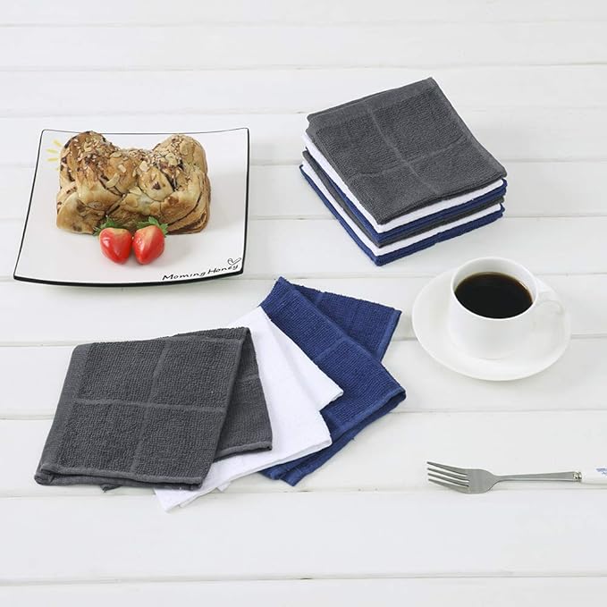 Glynniss Dishcloths Kitchen Highly Absorbent Dish Rags 100% Cotton Dish Cloths - Image 5