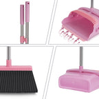 kelamayi Broom and Dustpan Set for Home, Indoor&Outdoor Sweeping, Stand Up - Image 3