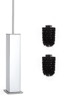 Chrome Toilet Brush and Holder, Toilet Bowl Brush by KLDKLD