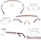 UKNOW Safety Goggles Over Glasses, Safety Glasses Anti Fog Wraparound Eye - Image 5